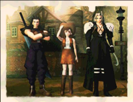 Picture of Zack, Tifa, and Sephiroth