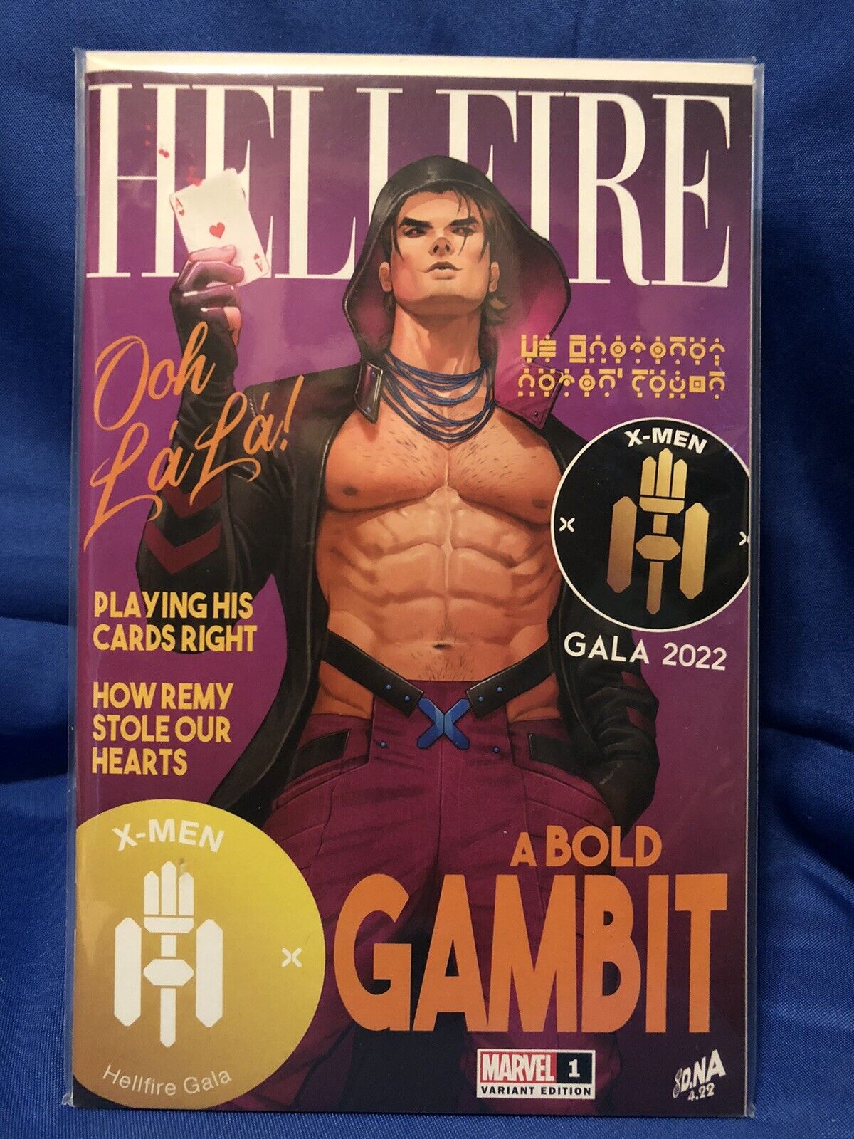 Gambit 1. Hellfire Gala.  David Nakayama. NM