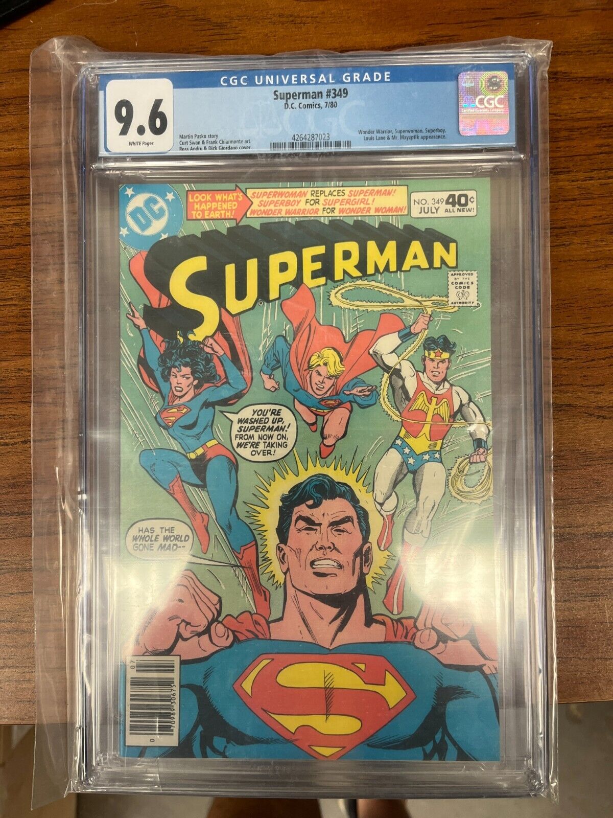 Superman #349 1980 Superwoman Superboy Wonder Warrior DC