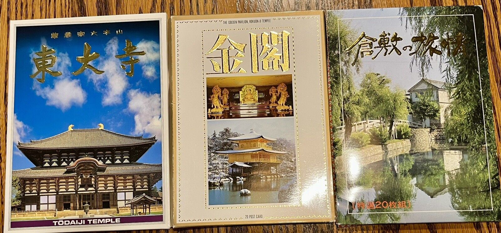 Golden Pavilion, Rokuon-ji Temple 20 Postcard Set With 2 Other Temple Sets 50 Ct
