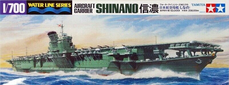 Tamiya 31215 1/700 Scale Model Waterline Kit WWII IJN Aircraft Carrier Shinano