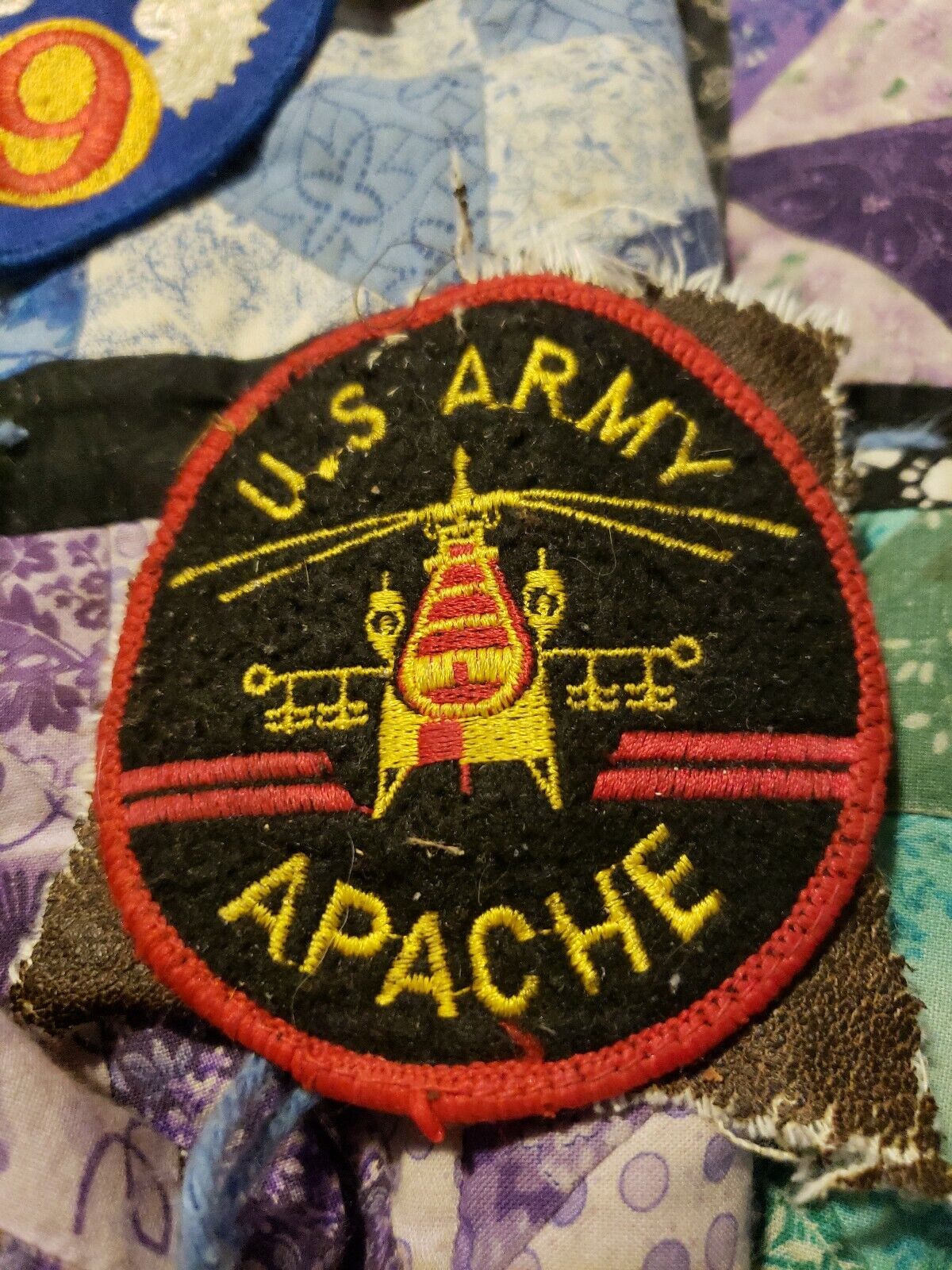 APACHE HELICOPTER - US ARMY - Rare Patch - AH-64 - Advance Attack - HELLFIRE - L