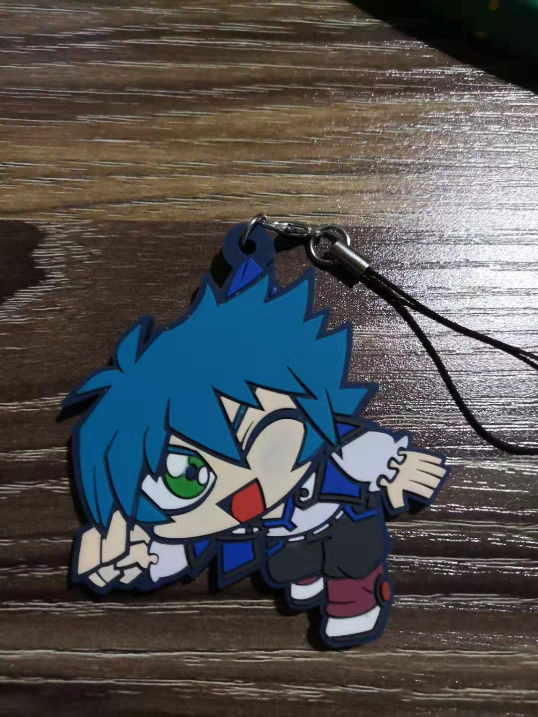 YuGiOh YGO Keychain Key Ring Rubber Strap Phone Charm Japan Anime Game Yu-Gi-Oh 