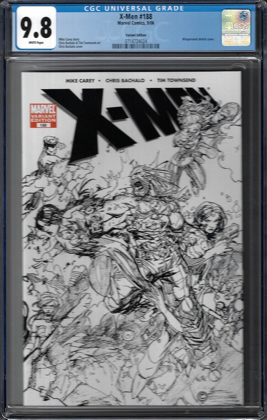 CGC 9.8 X-MEN #188 SKETCH VARIANT COVER 1ST APPEARANCE OF CHILDREN OF THE VAULT