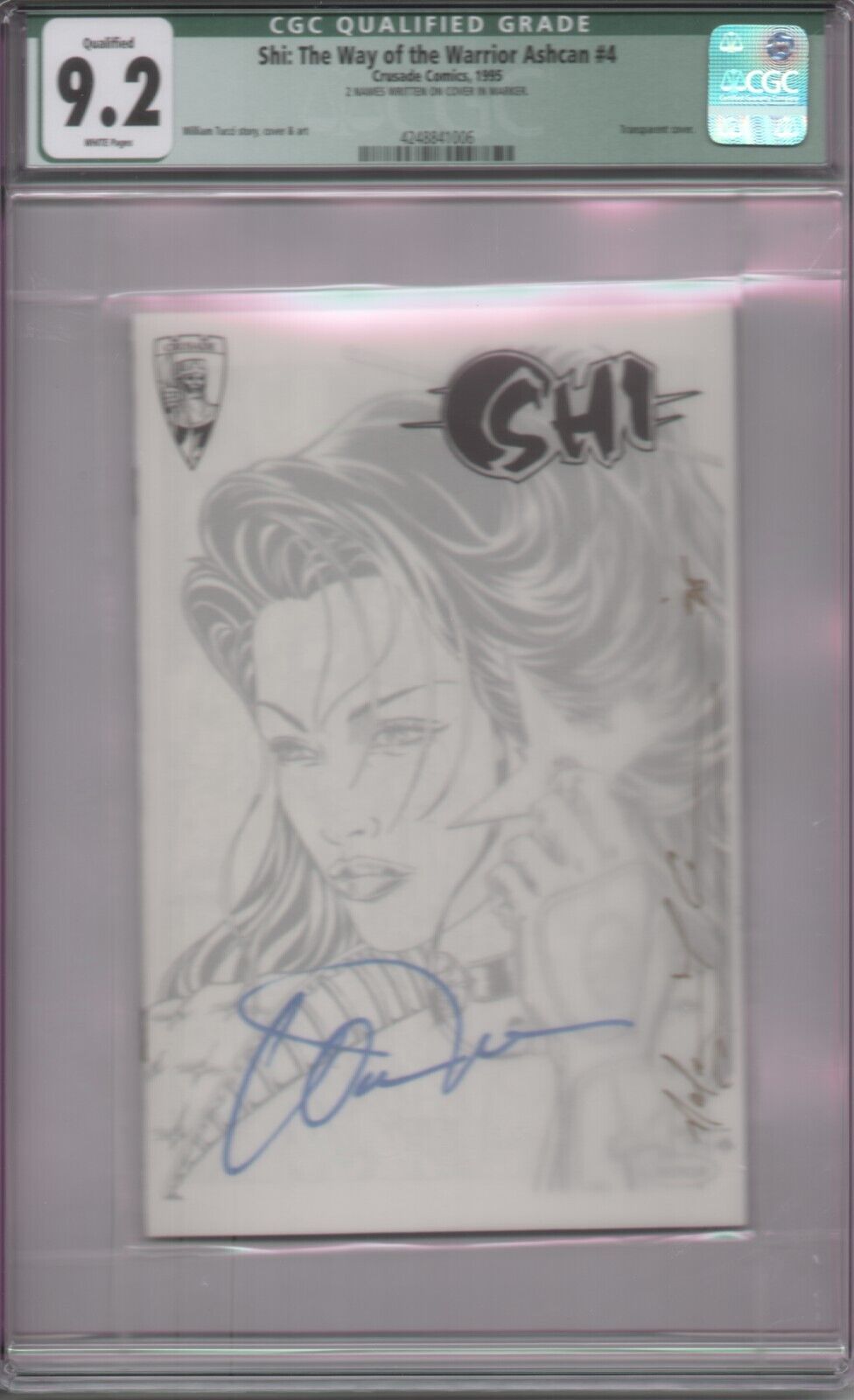 Shi: Way of the Warrior #4 Ashcan Signed CGC 9.2