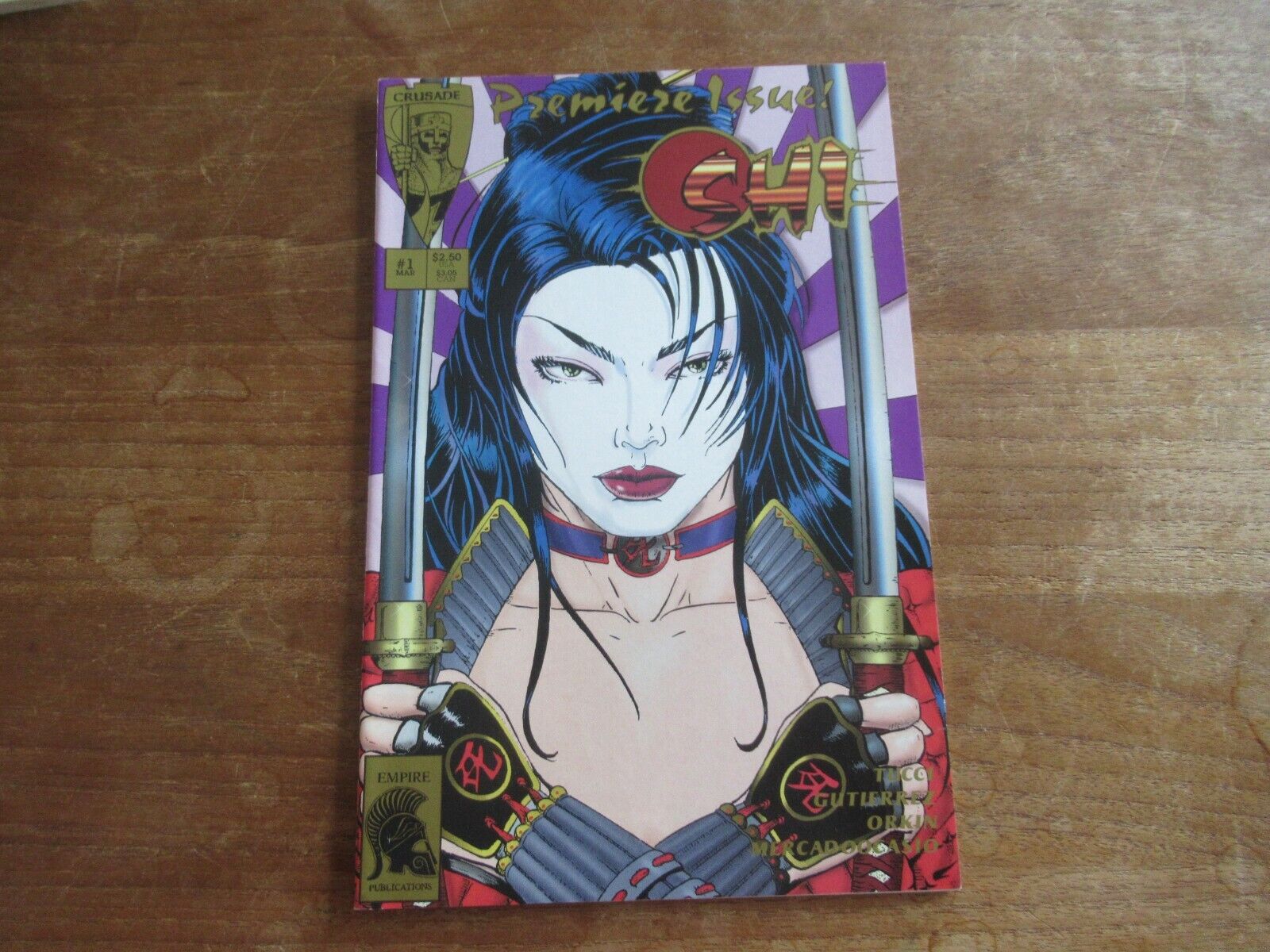SHI THE WAY OF THE WARRIOR #1 PREMIERE ISSUE HIGH GRADE CRUSADE COMICS