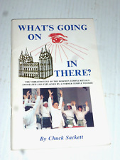 What's Going on In There? Chuck Sackett 1982 Paperback MORMON TEMPLE RITUALS picture