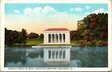 Benedict Temple Of Music Roger Williams Park Providence Rhode Island WB Postcard picture