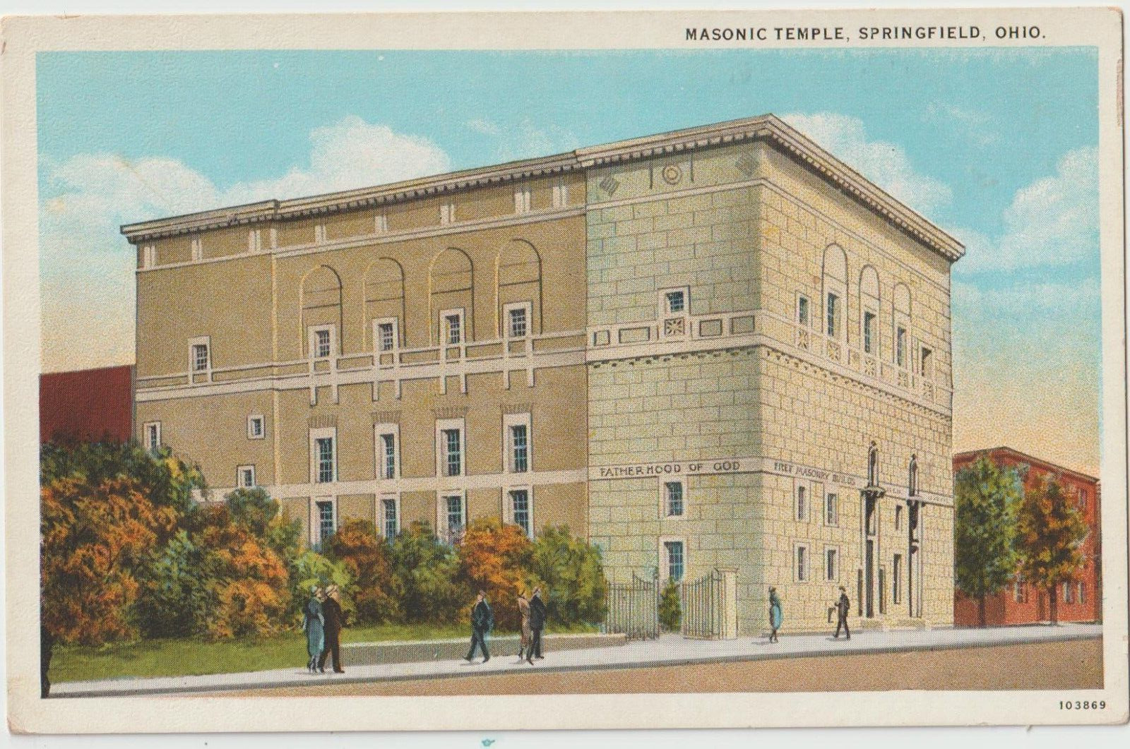 Springfield Ohio OH Masonic Temple