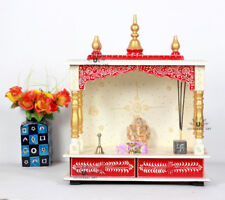 Wooden Handcrafted Hindu Temple Mandir Pooja Ghar Mandapam for Worship HawanE116 picture