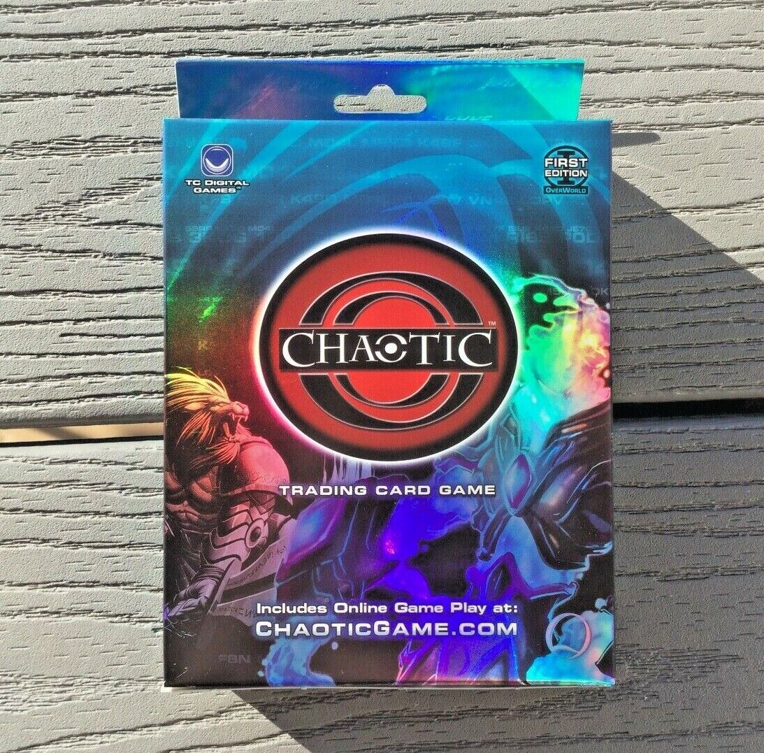 Caótico Trading Card Game Overworld Starter Deck Rojo y Azul 2 X Cubiertas 