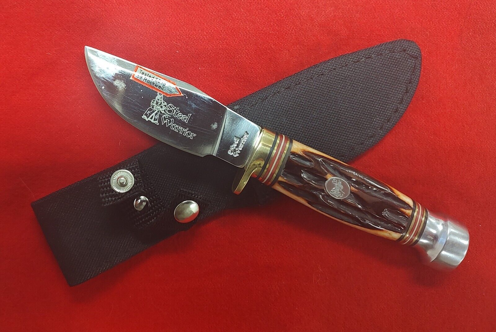 Frost Cutlery Steel Warrior SW-113ASC Fixed Blade Knife NIB
