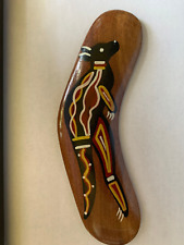 Boomerang Australia Hand Painted Wooden Souvenir 15 CM (approx 6