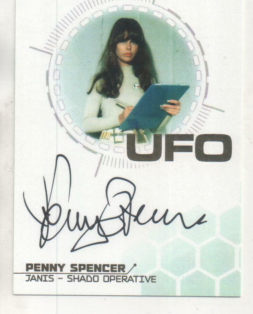 GOLD FOIL Autograph Card PS1 Janis Unstoppable UFO Series 3 Penny Spencer