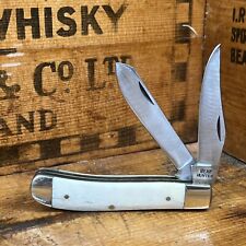 Vintage New Solingen Bear Hunter Folding Pocket Knife Stainless Steel 440 Bone picture