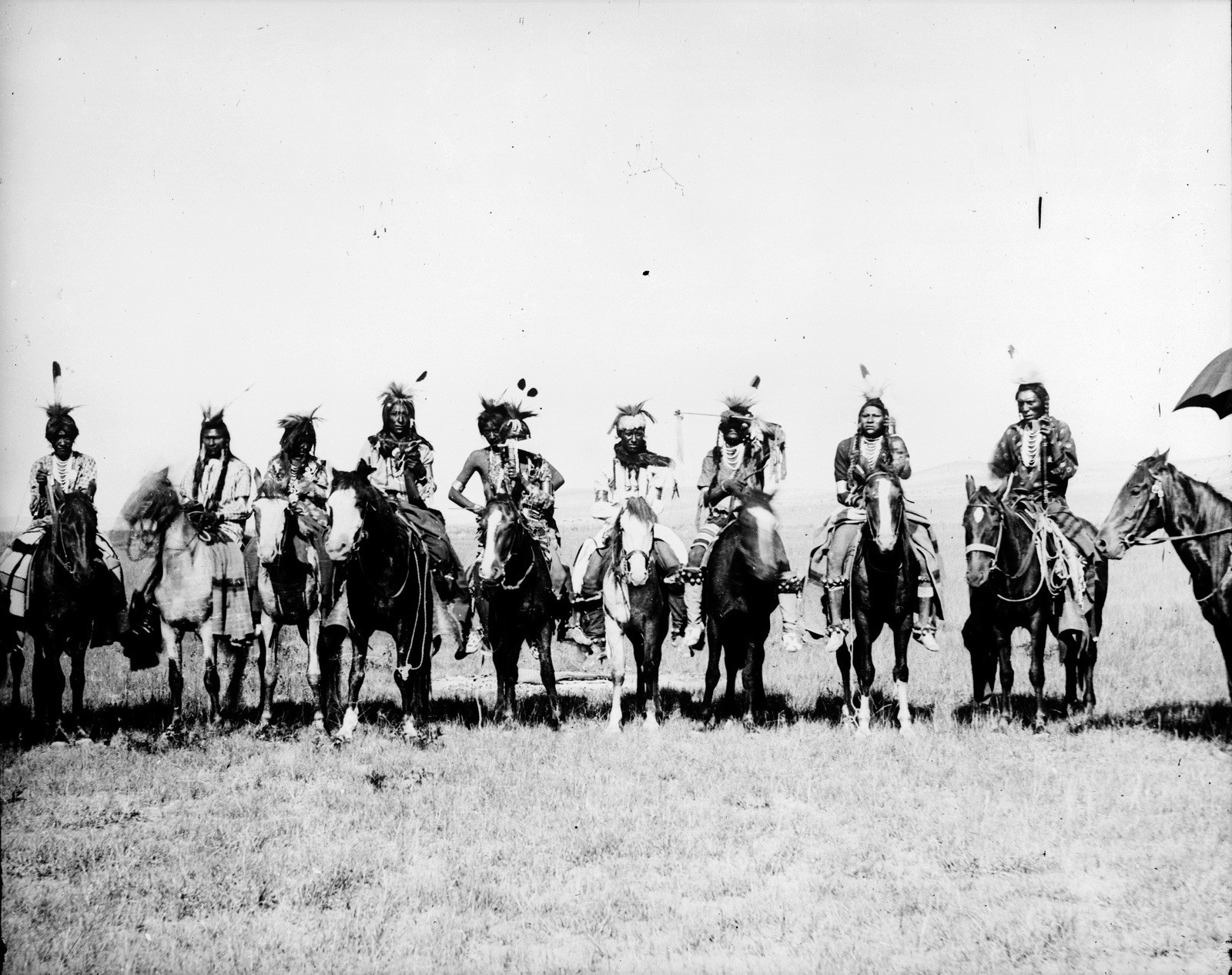 Native American Crow Warriors in Grass Dance Regalia - Fine Art Print ...