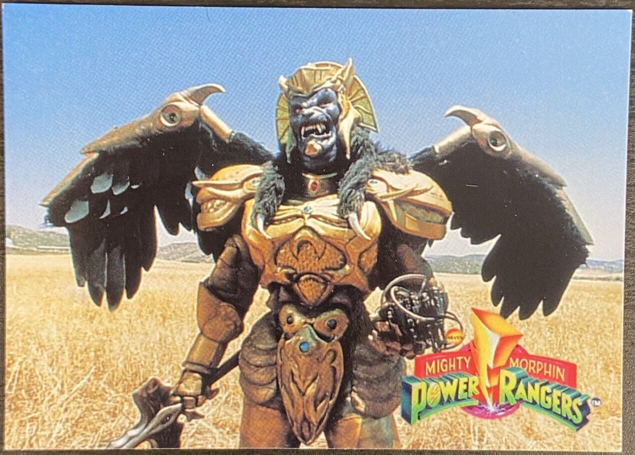 Saban 1994 Mighty Morphin Power Rangers Winged Warrior #2 Rookie Card RC MMPR