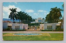 Postcard Morman Temple at Laie Oahu Hawaii c1957 picture
