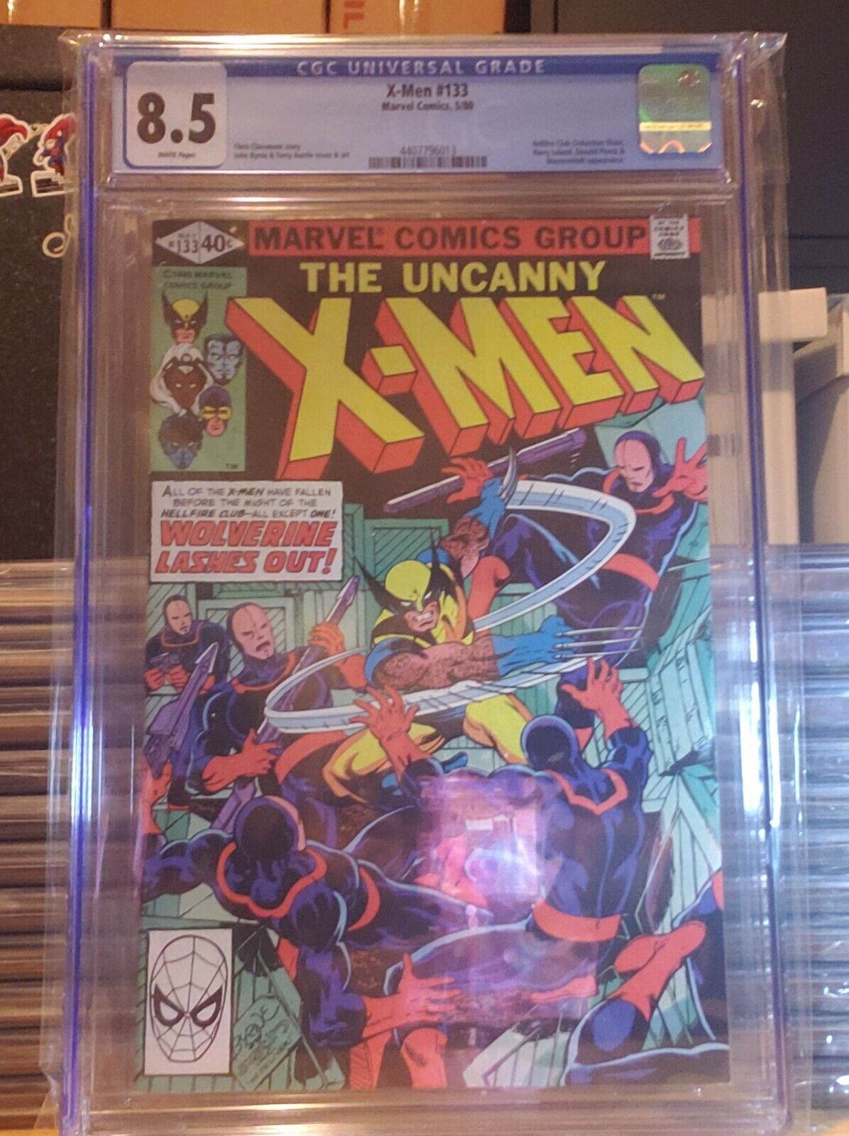 X-Men #133 cgc 8.5 white pages 1980 Hellfire Club Appearrance