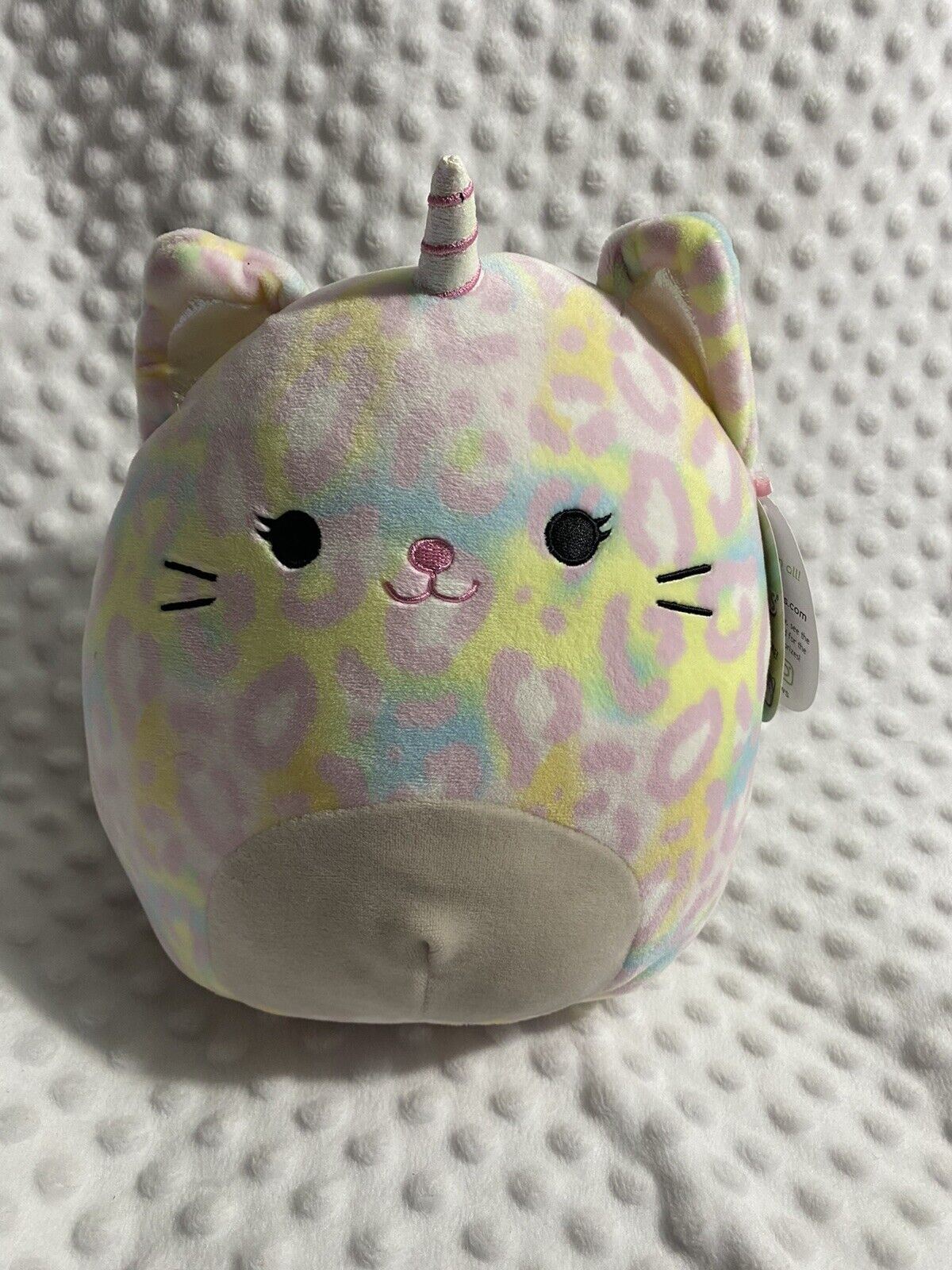 Squishmallow Kellytoy 8 Inch Soraya The Caticorn Kitty Soft Plush Cat Leopard for sale online 