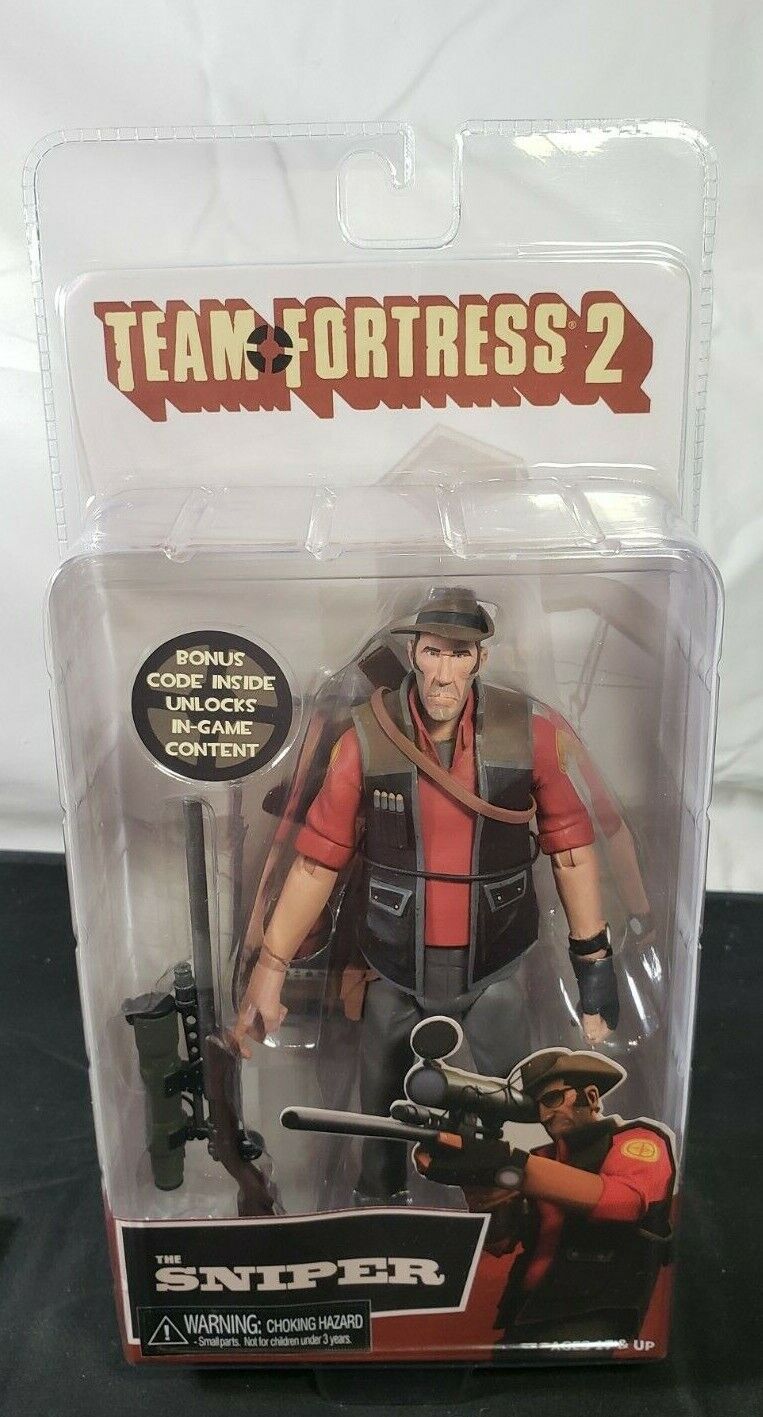 Team Fortress 2-7" Scale Action Figures Sniper Series 4 RED NECA 