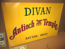 DAYTON OHIO - Antioch Temple - PARADE CAR SIGN 24X16 - Past Potentates- ORIGINAL picture