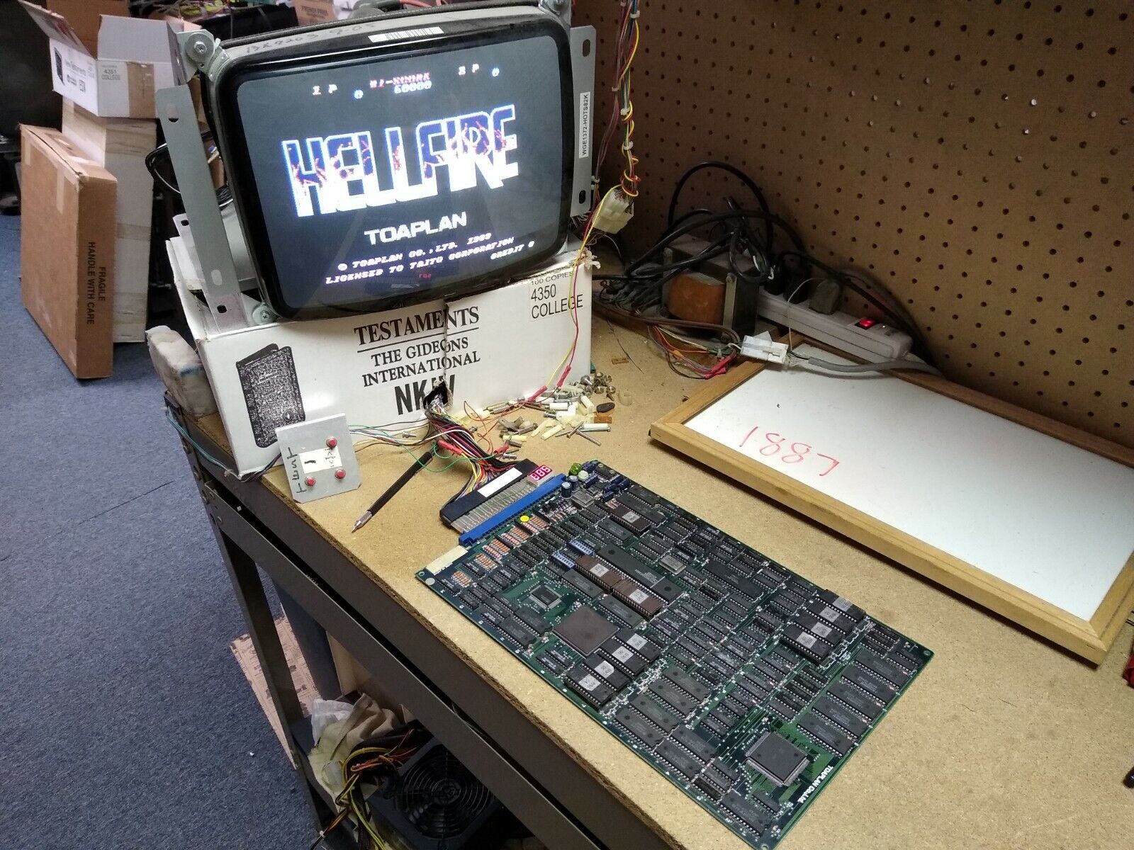 HELLFIRE - 1989 Taito / Toaplan - Guaranteed Working JAMMA Arcade PCB