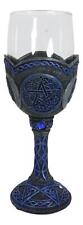 Sacred Triple Moon Goddess Pentagram Wicca Celtic Knot Wine Glass Goblet Chalice picture