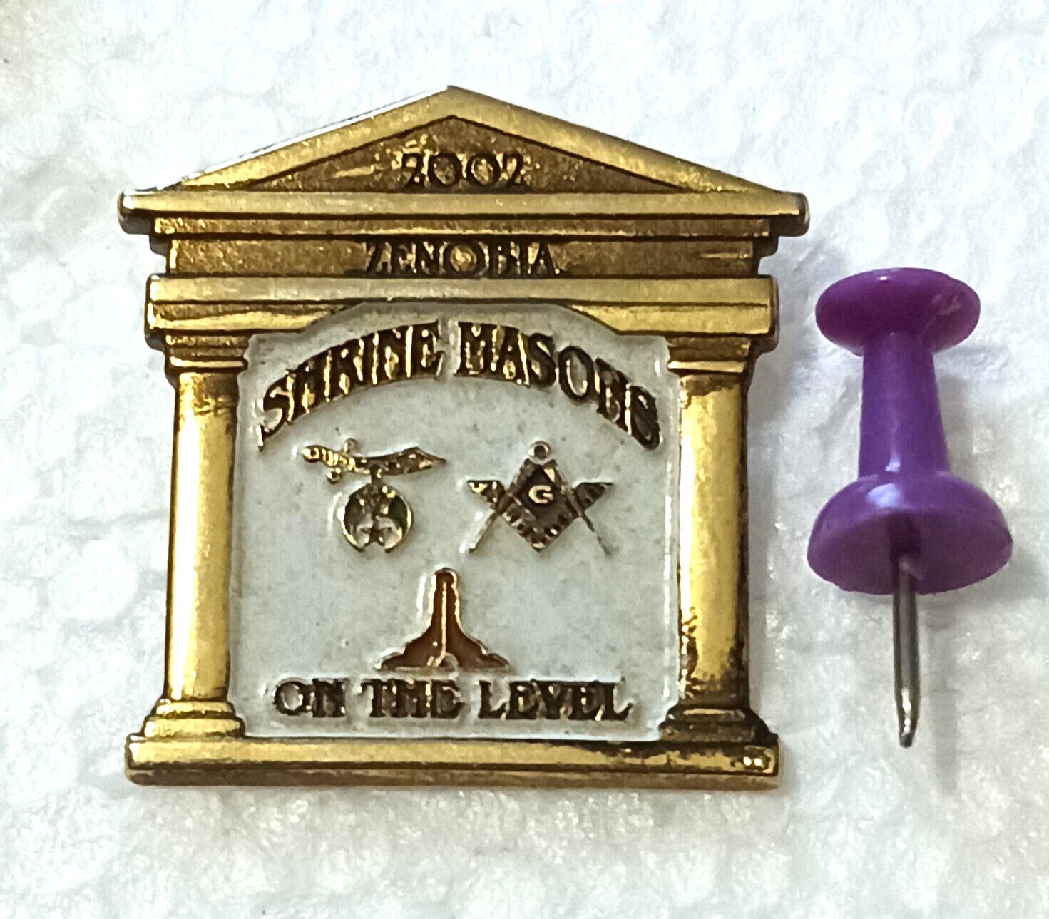 Masons Temple Pin - Freemason Shriner's Pin