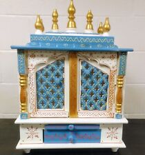 Ships from USA: Wood Altar Temple Mandir Pooja Ghar Mandap for Worship picture