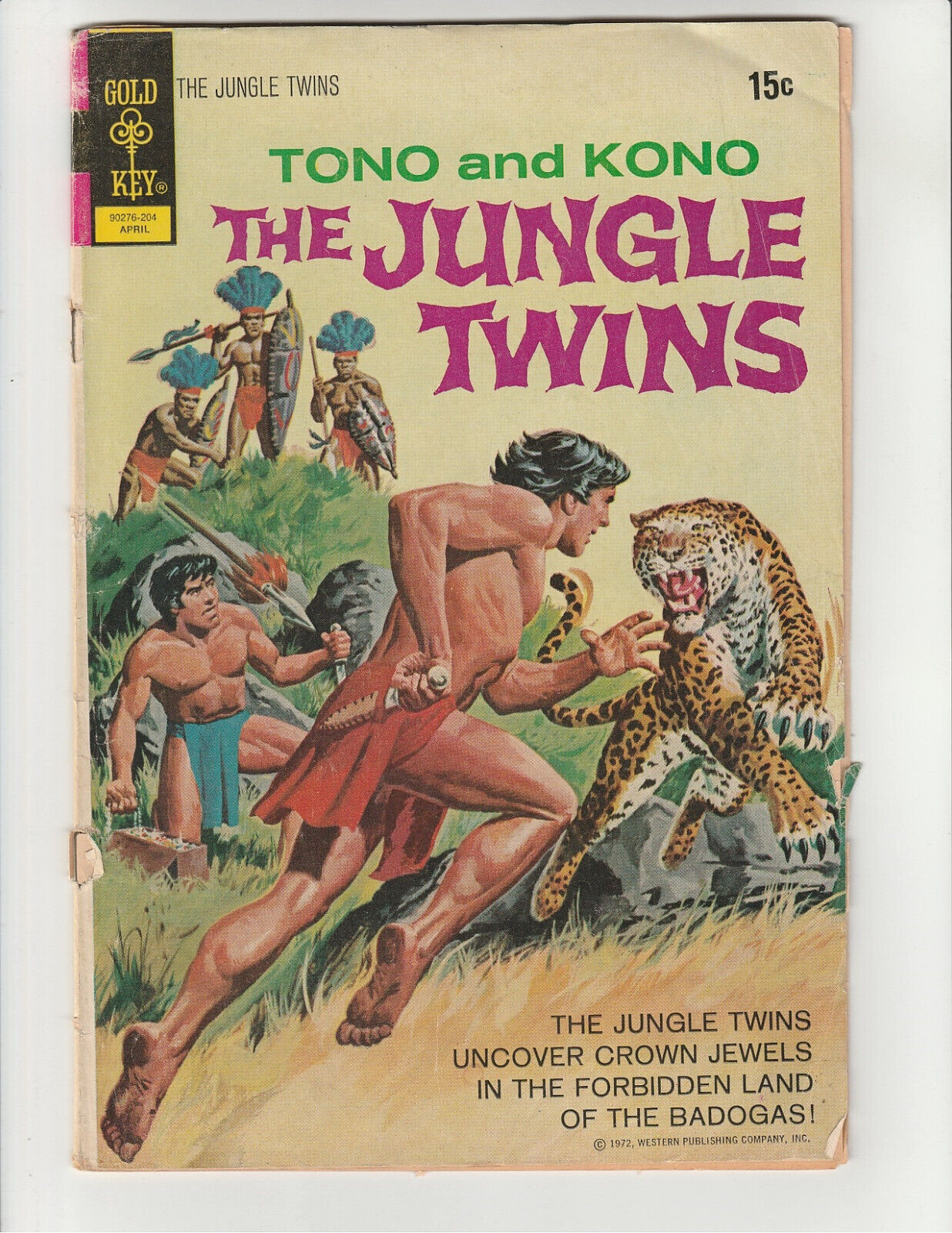 The Jungle Twins #1 Tono and Kono (Gold Key 1972) Comic (4.0) Very-Good (VG)