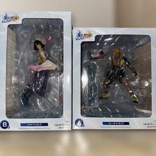 FINAL FANTASY X 25th Anniversary Lottery Prize A & B Figure Set Yuna Tidus JAPAN picture