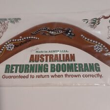 Australian Returning Boomerang Hand Painted Never Used Made in Australia-11 1/2