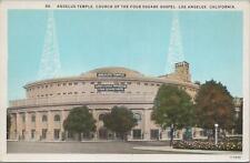 Postcard Angelus Temple Church Four Square Gospel Los Angeles CA  picture