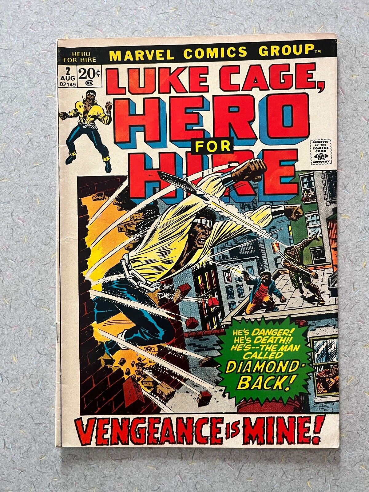 Marvel LUKE CAGE HERO FOR HIRE (1972) #2 Key 1st CLAIRE TEMPLE App FN Ships FREE