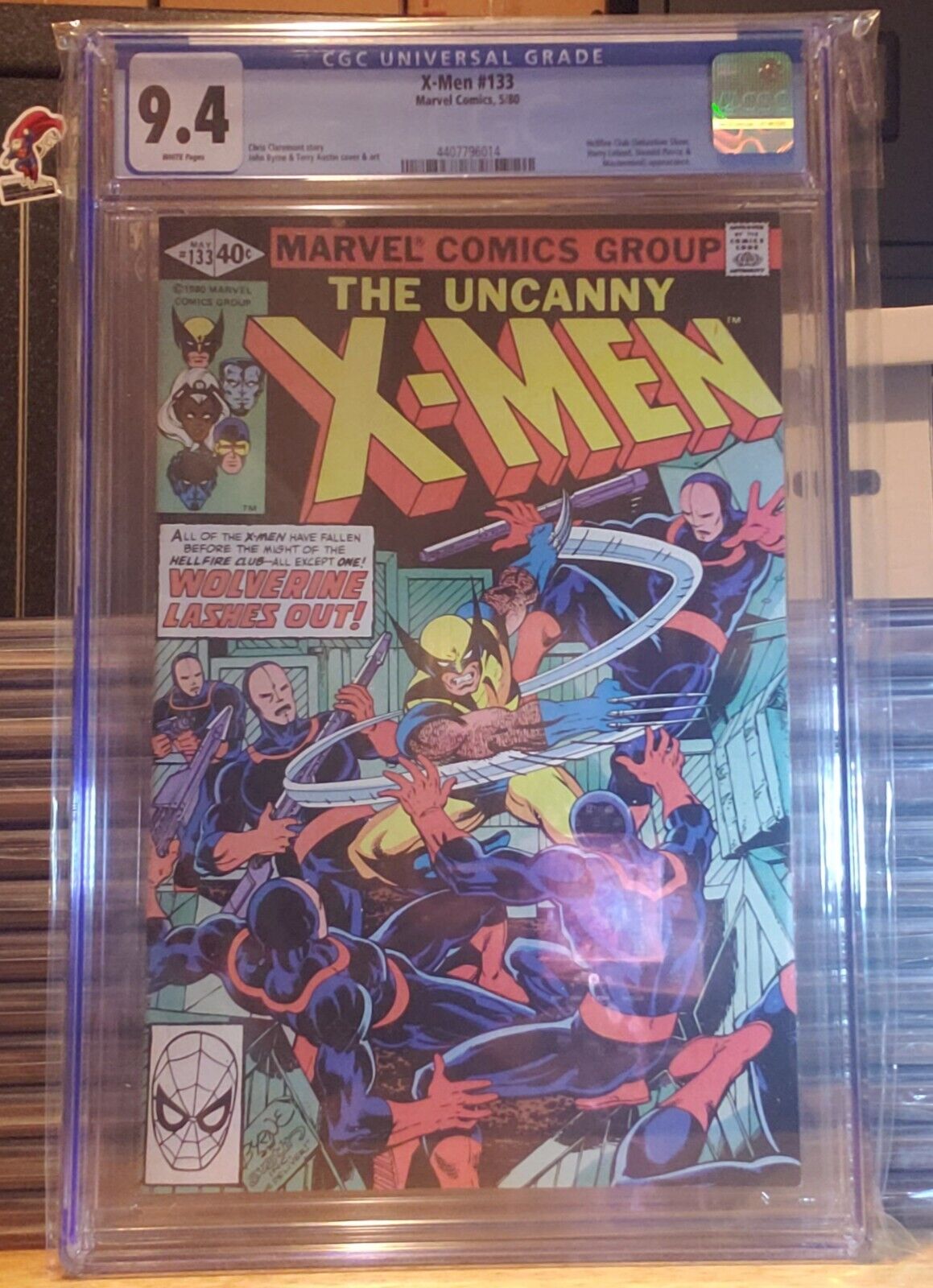 X-men #133 cgc 9.4 white pages 1980 Hellfire Club appearance