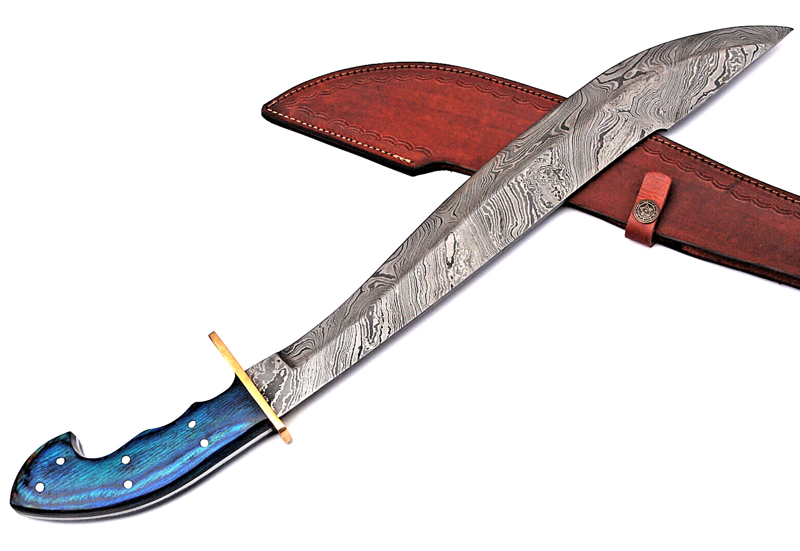 Cutlass Sabre Warrior Custom Made Damascus Sword -Hand Forge Damascus Steel 1659