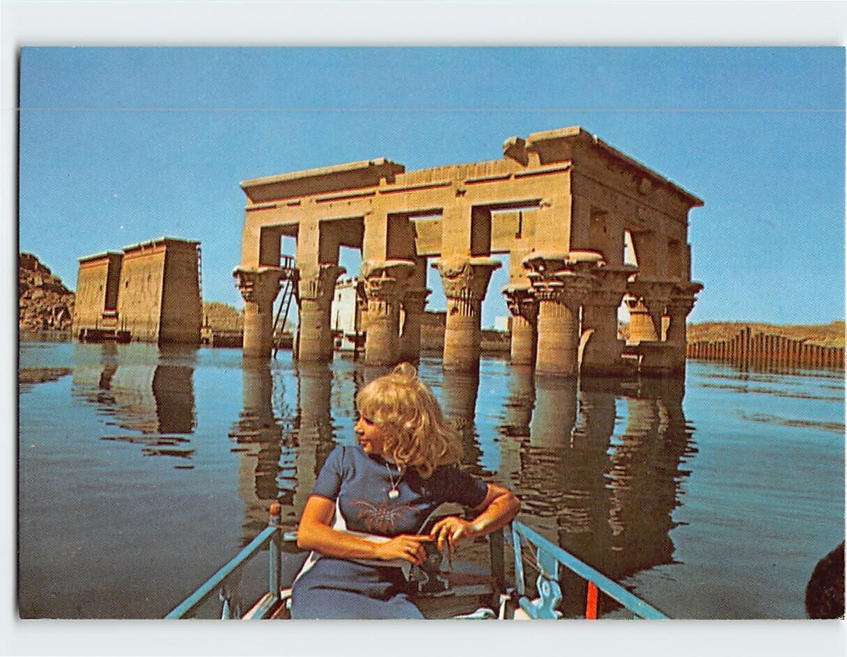 Postcard General view of Isis Temple at Philae Aswan Egypt