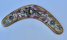 Boomerang Australia Hand Painted Wooden Souvenir 8” picture