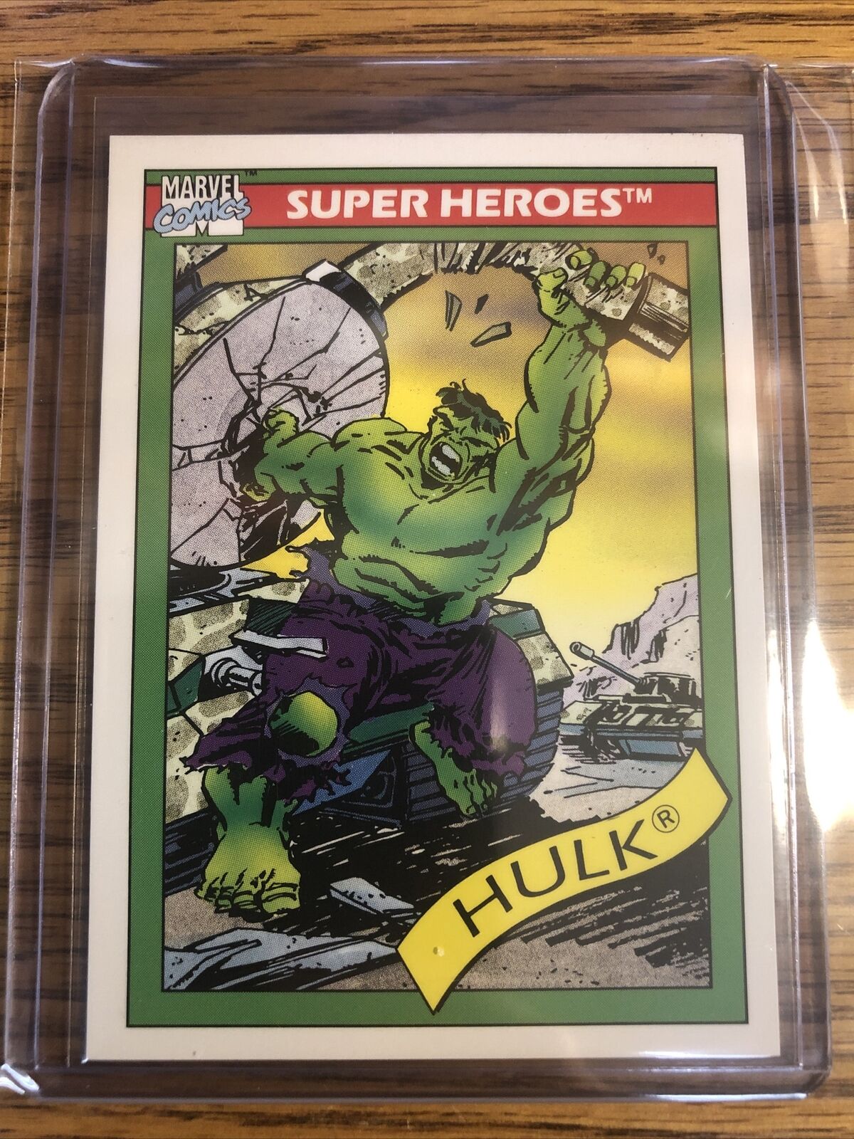 1990 Marvel Comics Universe Series 1 Super Heroes THE HULK  Card #3