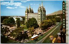 Temple Square, Hotel Utah, Utah - Postcard picture