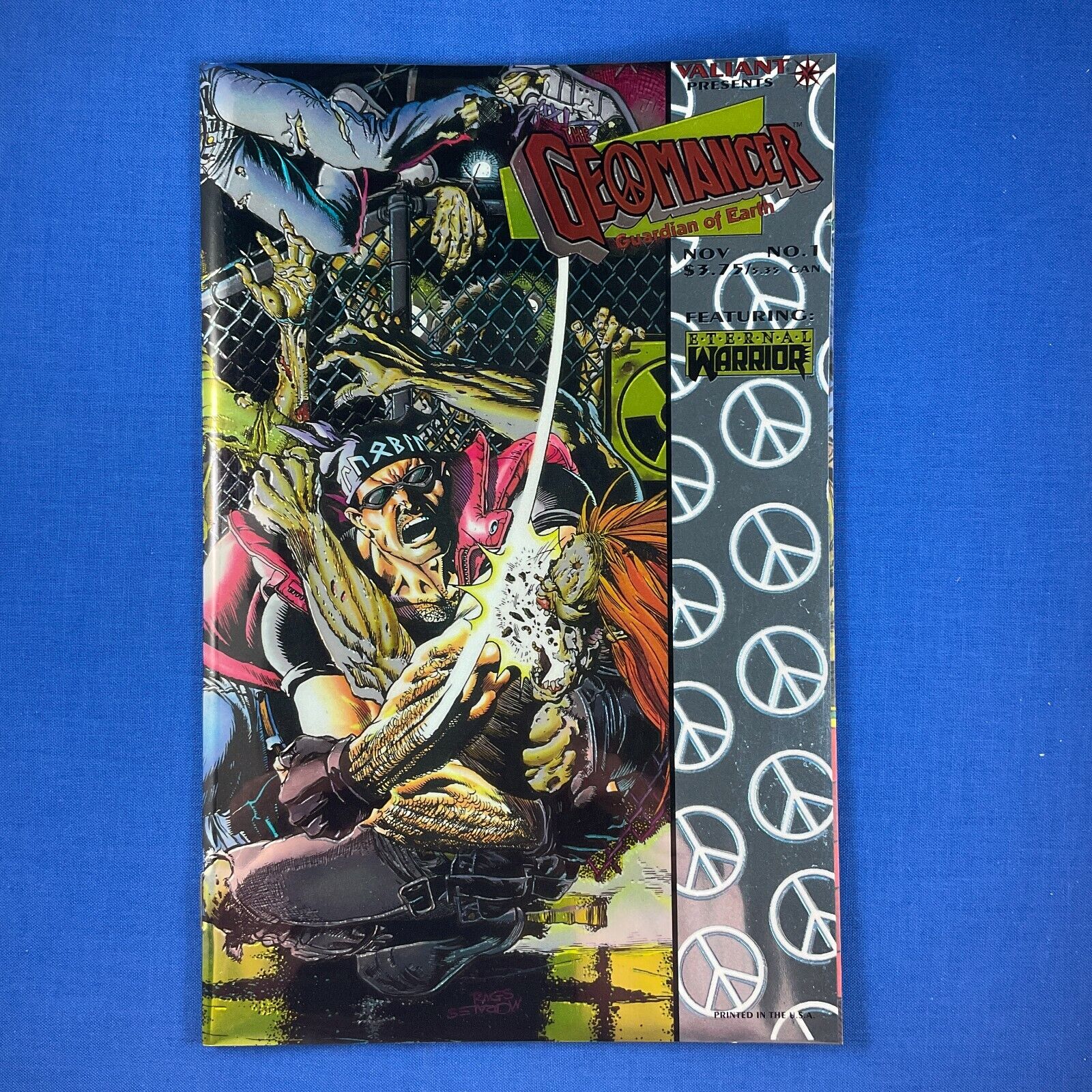 Geomancer #1 VALIANT COMICS 1994 Wrap-Around Chromium Cover by Rags Morales 