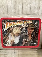 1984 Metal LUNCH BOX Tin INDIANA JONES TEMPLE OF DOOM No Thermos 80s picture