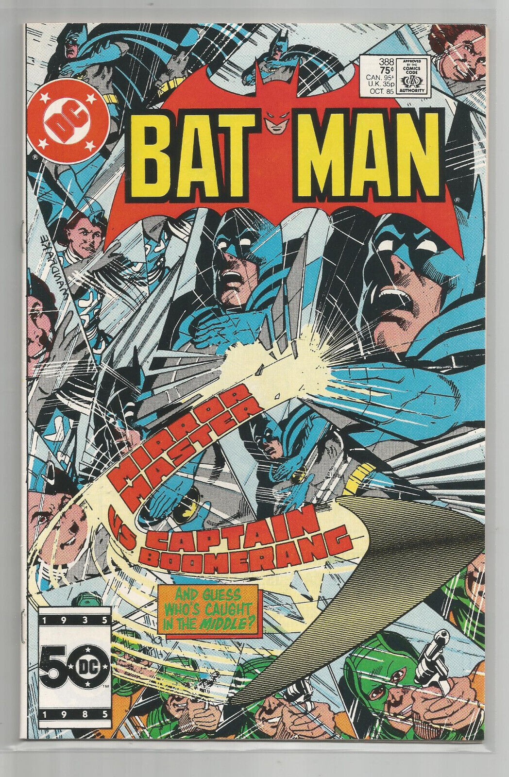 BATMAN # 388 * MIRROR MASTER * CAPTAIN BOOMERANG * DC COMICS * 1985 *