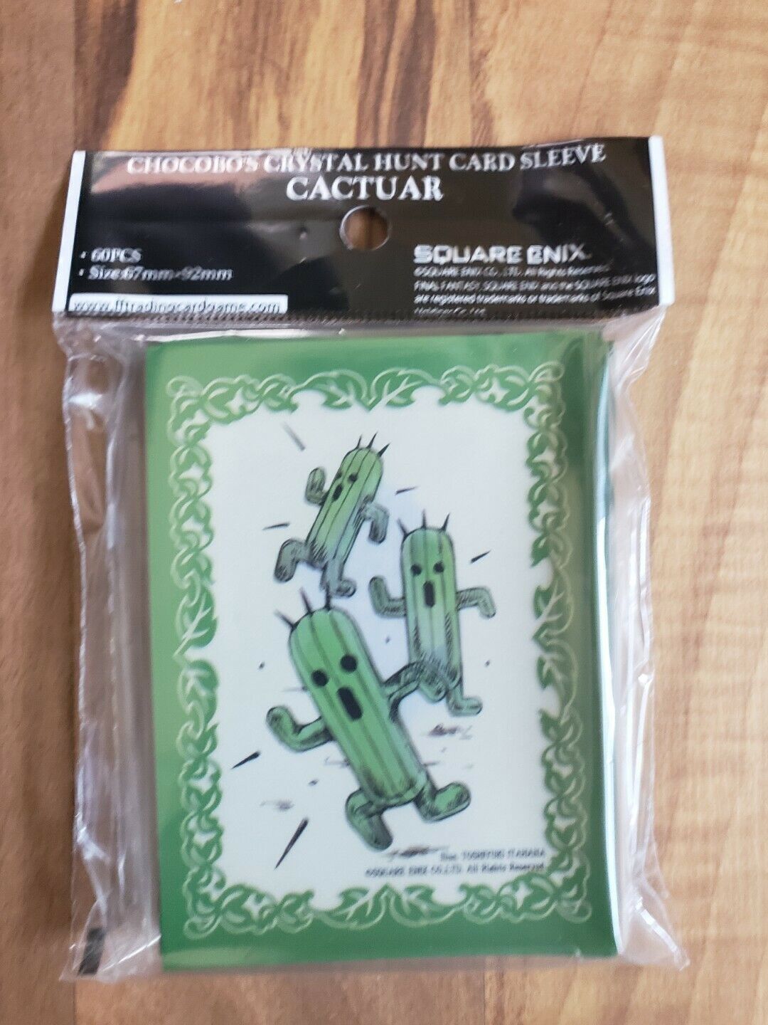 Official Final Fantasy TCG FFTCG Chocobo's Crystal Hunt Card Sleeves - Cactuar