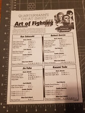Art of Fighting III the Part of Warrior - Game Print Ad / Poster Promo Art 1996 picture