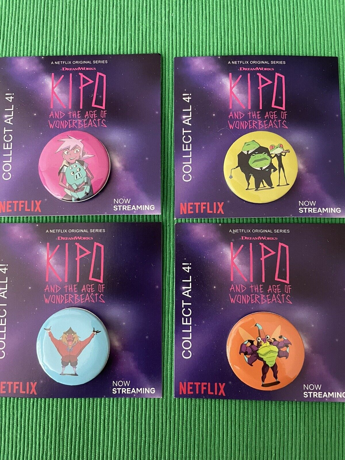 Kipo And The Age Of Wonderbeasts Promo Promotional Button Pin Set Netflix 