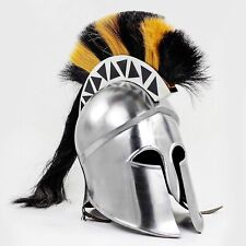 Medieval Warrior Greek Corinthian Wearable Armor Helmet with Plumes & Hairs picture