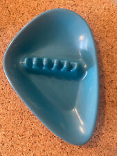 Vintage  Mid-Century Modern Plastic  Anholt-Ashtray  Boomerang--Turquoise picture