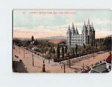 Postcard Mormon Temple Park, Salt Lake City, Utah picture